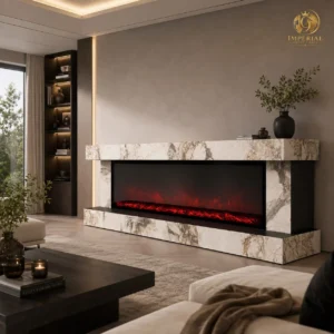 Florence Elektrikli Şömineli TV Ünitesi